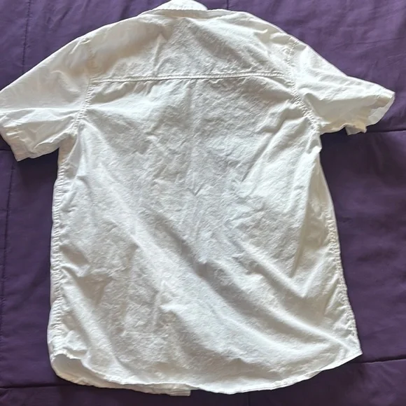 Kids boys White Short Sleeve Shirt H&M size 10-11 - Picture 3 of 3